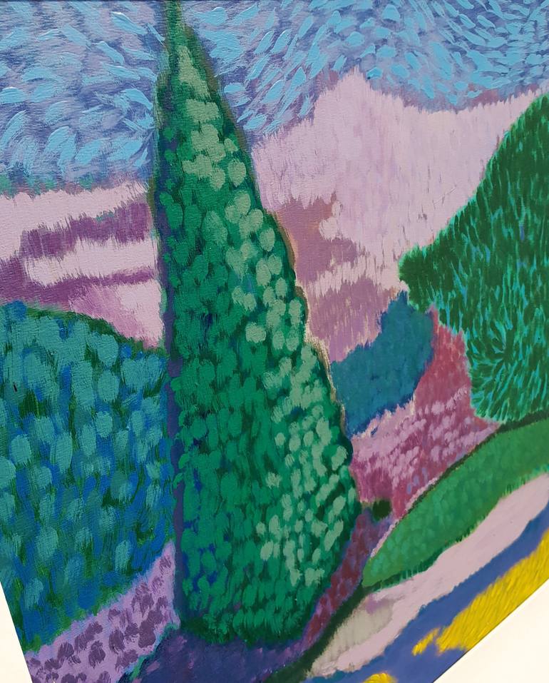 Original Abstract Expressionism Abstract Painting by Meled Taouk