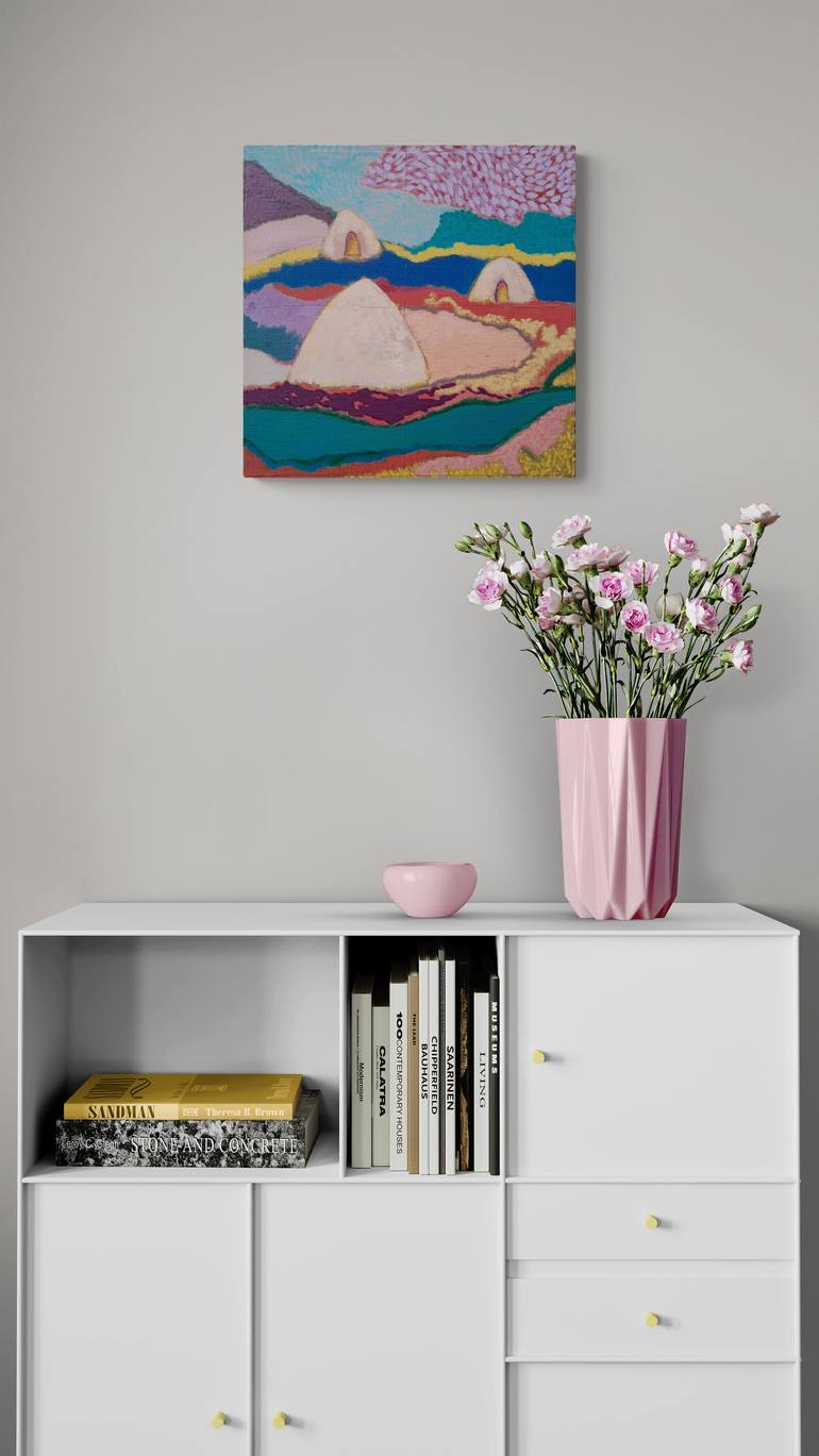 Original Abstract Expressionism Abstract Painting by Meled Taouk