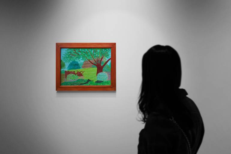 Original Fauvism Landscape Painting by Meled Taouk