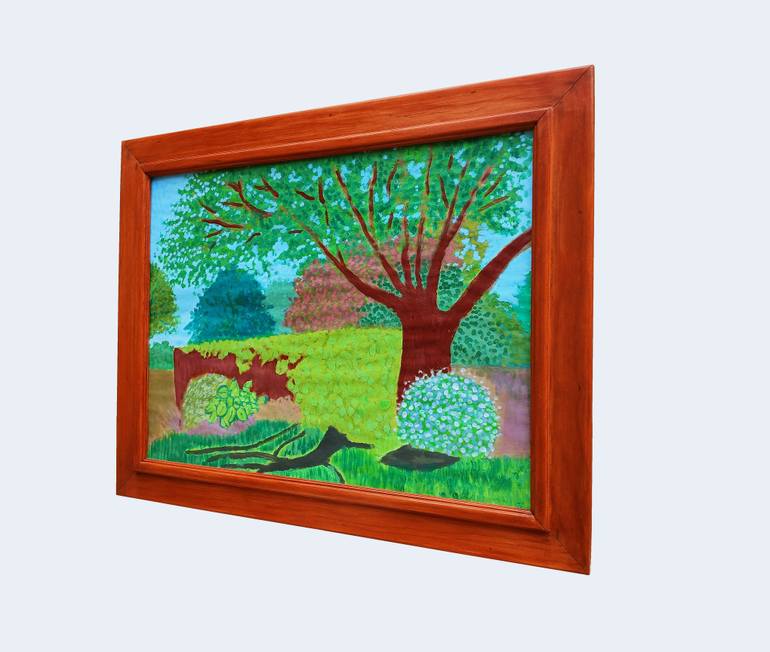 Original Fauvism Landscape Painting by Meled Taouk