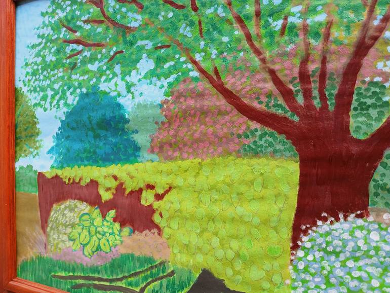 Original Fauvism Landscape Painting by Meled Taouk