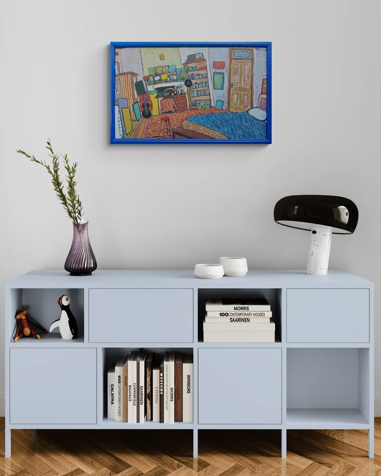 Original Abstract Landscape Painting by Meled Taouk