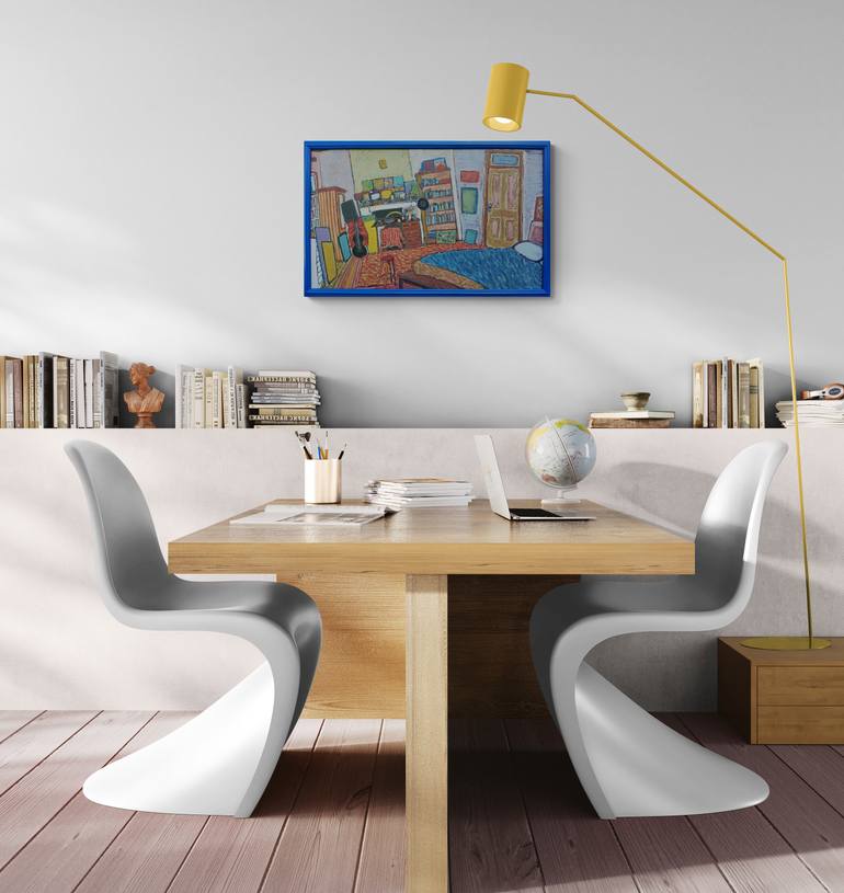Original Abstract Landscape Painting by Meled Taouk