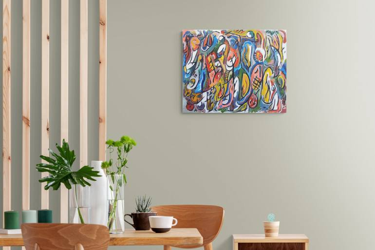 Original Abstract Painting by Meled Taouk
