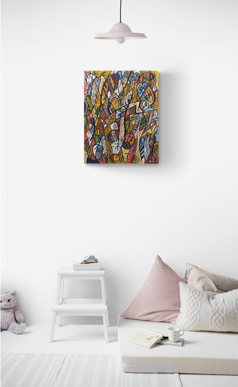 Original Abstract Painting by Meled Taouk