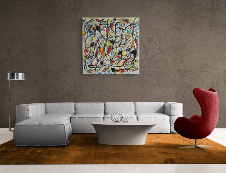 Original Abstract Painting by Meled Taouk