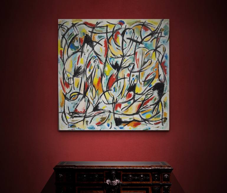 Original Abstract Painting by Meled Taouk