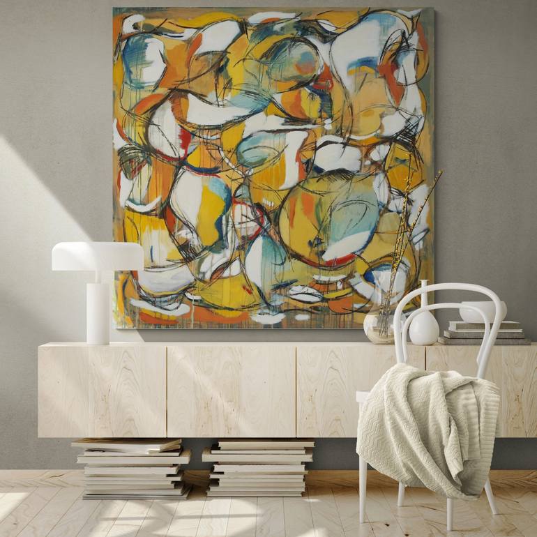 Original Abstract Painting by Meled Taouk