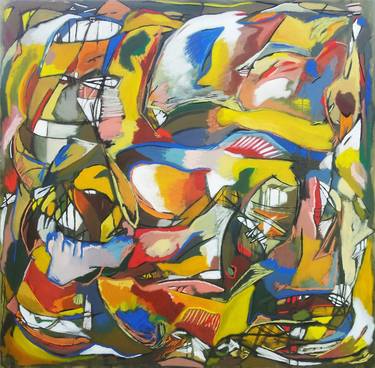 Original Abstract Expressionism Abstract Paintings by Meled Taouk