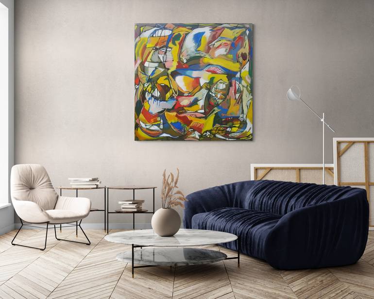 Original Abstract Painting by Meled Taouk