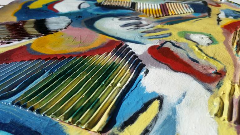 Original Abstract Expressionism Abstract Painting by Meled Taouk