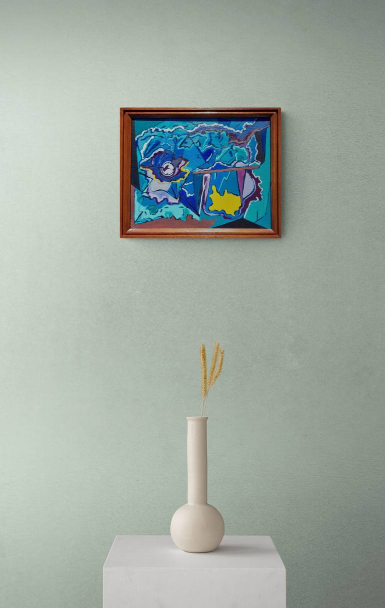 Original Abstract Expressionism Abstract Painting by Meled Taouk