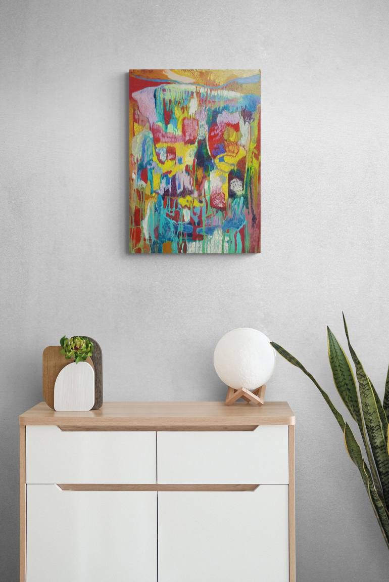 Original Abstract Painting by Meled Taouk