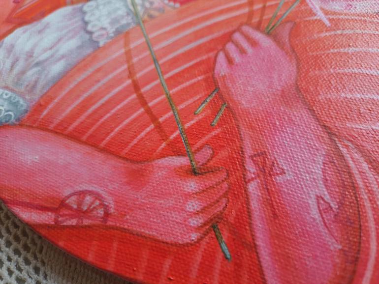 Original Art Deco Still Life Painting by Sampa Das