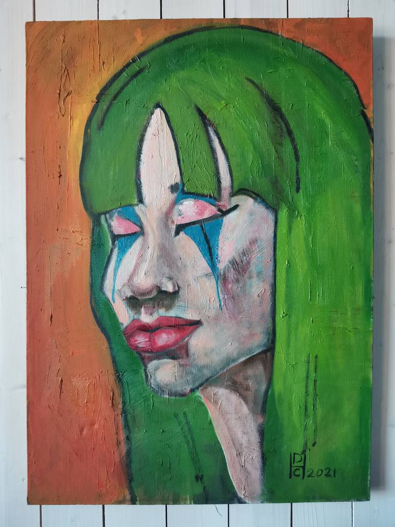 Original Conceptual People Painting by Drozdova Nadezhda