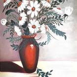 Red vase by Amina H