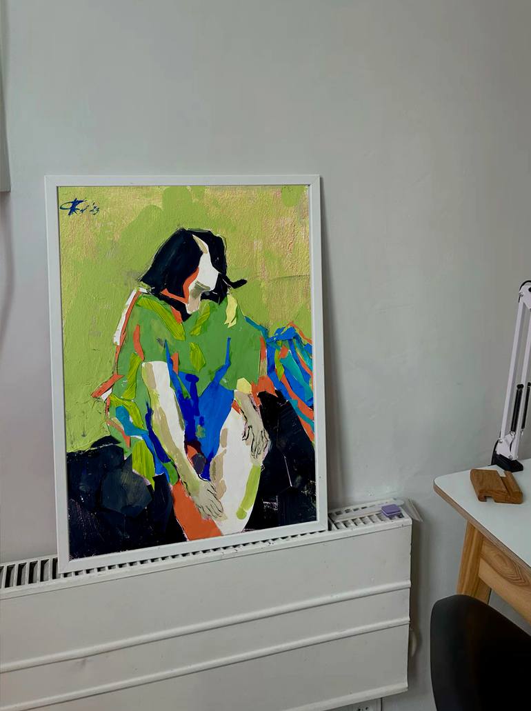 Original Expressionism Body Collage by Ksenia Kozhakhanova