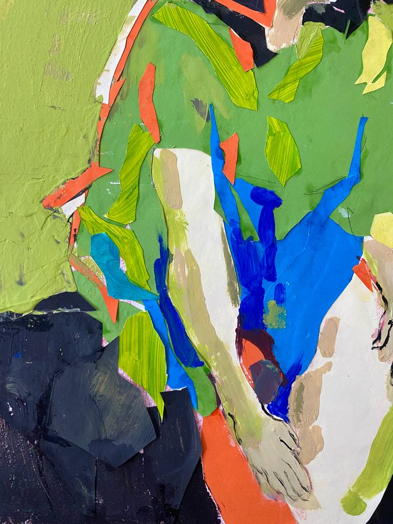 Original Expressionism Body Collage by Ksenia Kozhakhanova