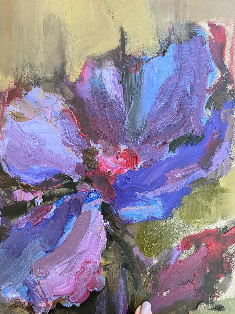 Original Impressionism Floral Painting by Ksenia Kozhakhanova