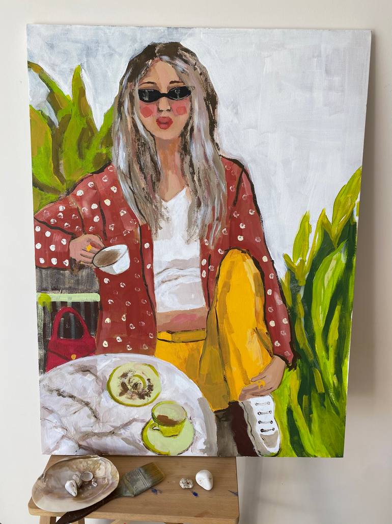 Original Contemporary People Painting by Ksenia Kozhakhanova