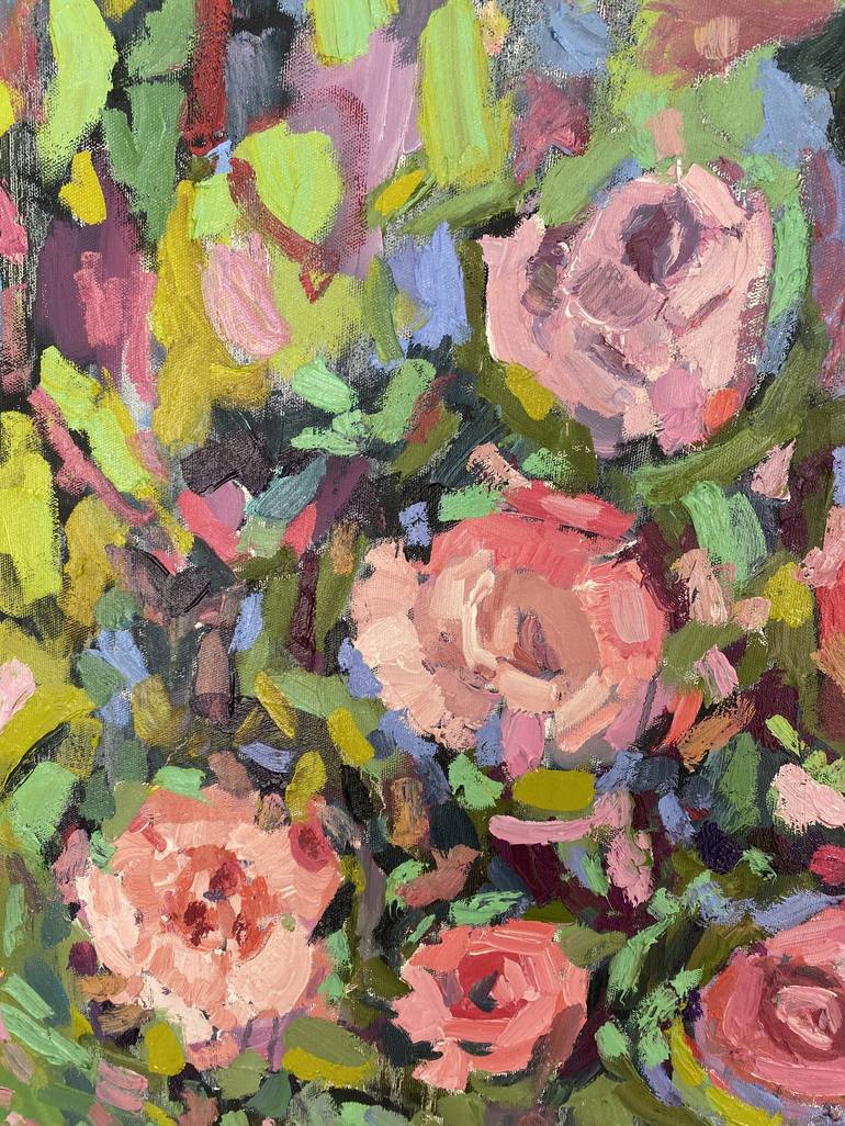 Original Impressionism Floral Painting by Ksenia Kozhakhanova