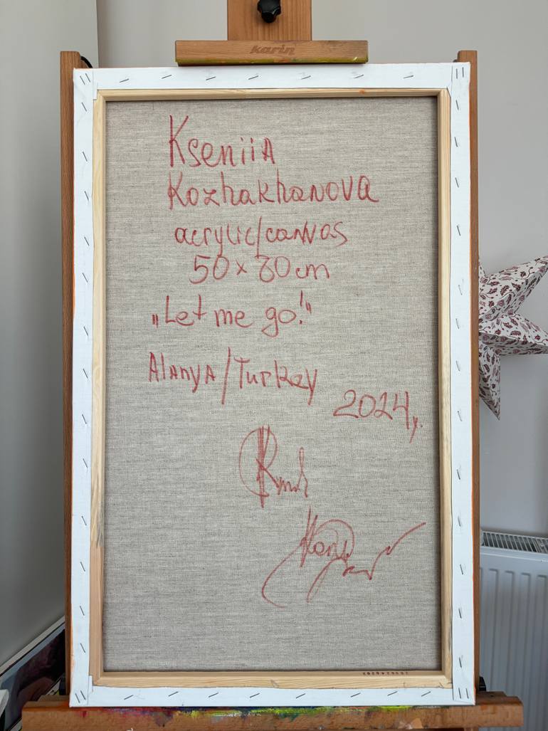 Original Expressionism Women Painting by Ksenia Kozhakhanova