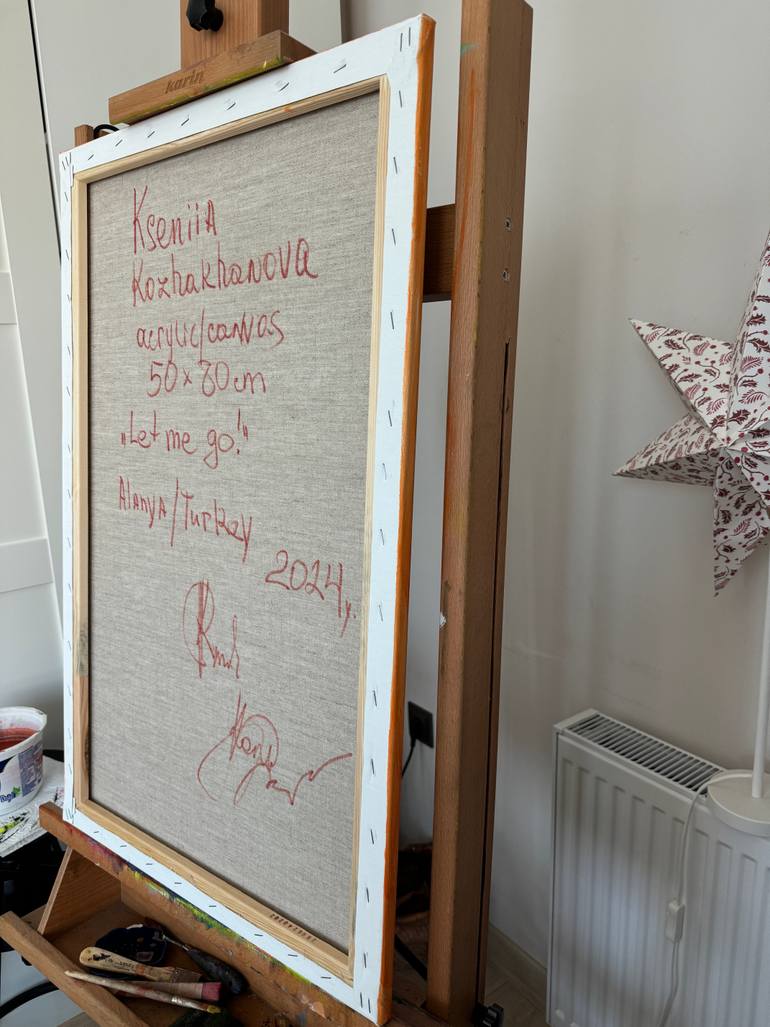 Original Expressionism Women Painting by Ksenia Kozhakhanova