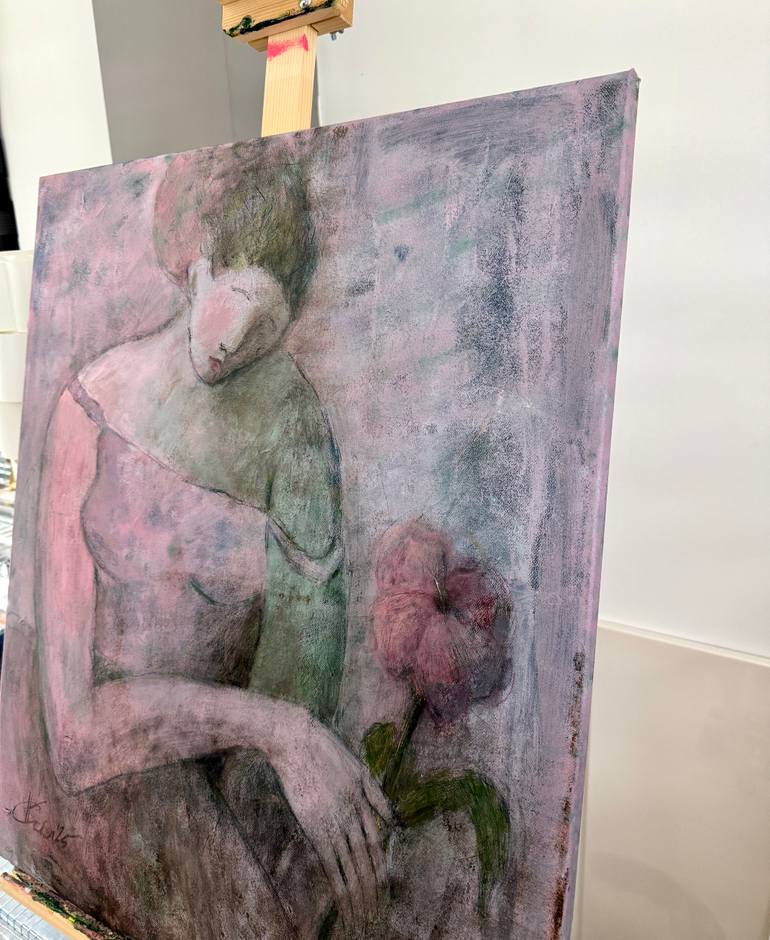 Original Impressionism Women Painting by Ksenia Kozhakhanova