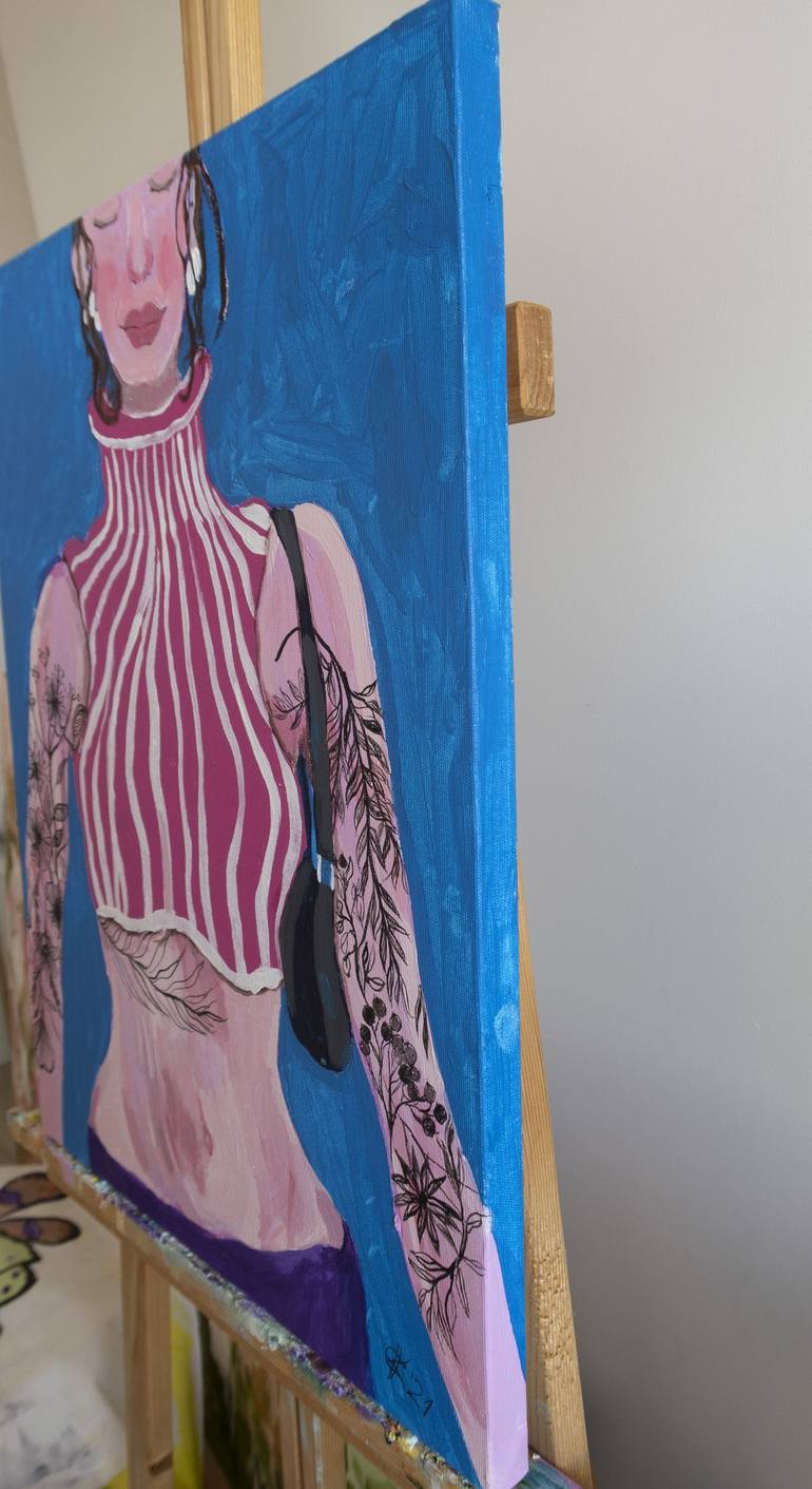 Original Expressionism Body Painting by Ksenia Kozhakhanova