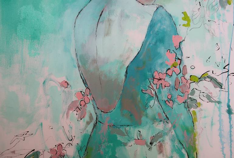 Original Abstract People Painting by Ksenia Kozhakhanova
