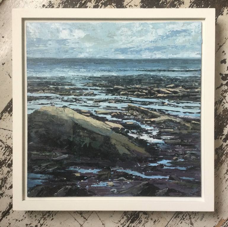 Original Impressionism Beach Painting by Colette Fowler-Marson