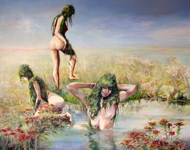 Original Figurative Nude Paintings by Paula Vermeulen