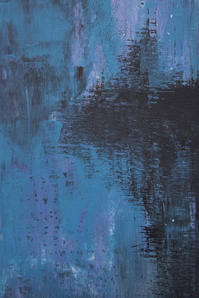 Blue Black Abstract Painting by Matt Anker | Saatchi Art