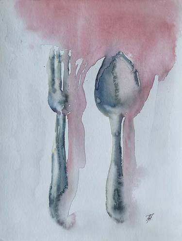 Print of Abstract Expressionism Cuisine Paintings by Anna Hnatiuk