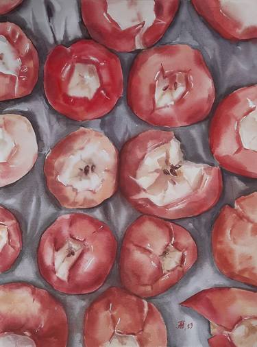 Original Minimalism Food Paintings by Anna Hnatiuk