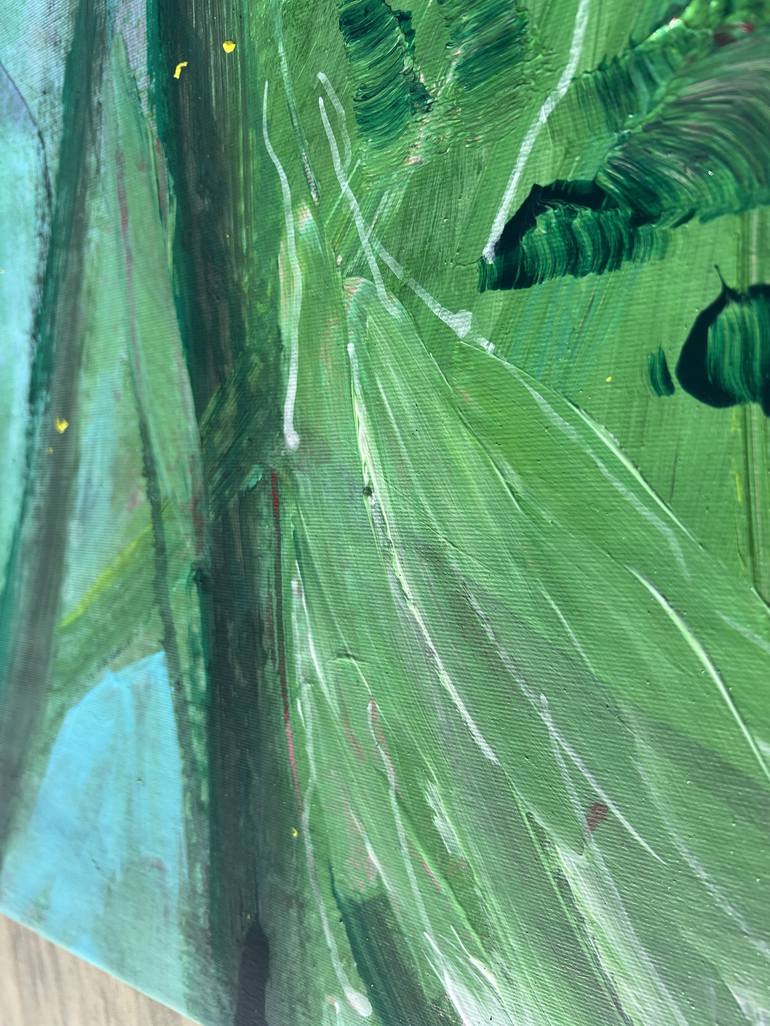 Original Abstract Expressionism Botanic Painting by Wendy Van Putten