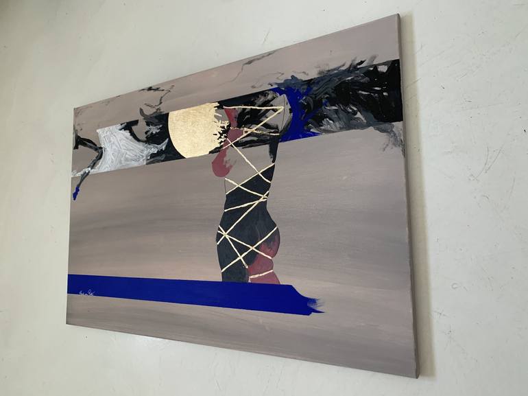 Original Abstract Expressionism Nude Painting by Wendy Van Putten