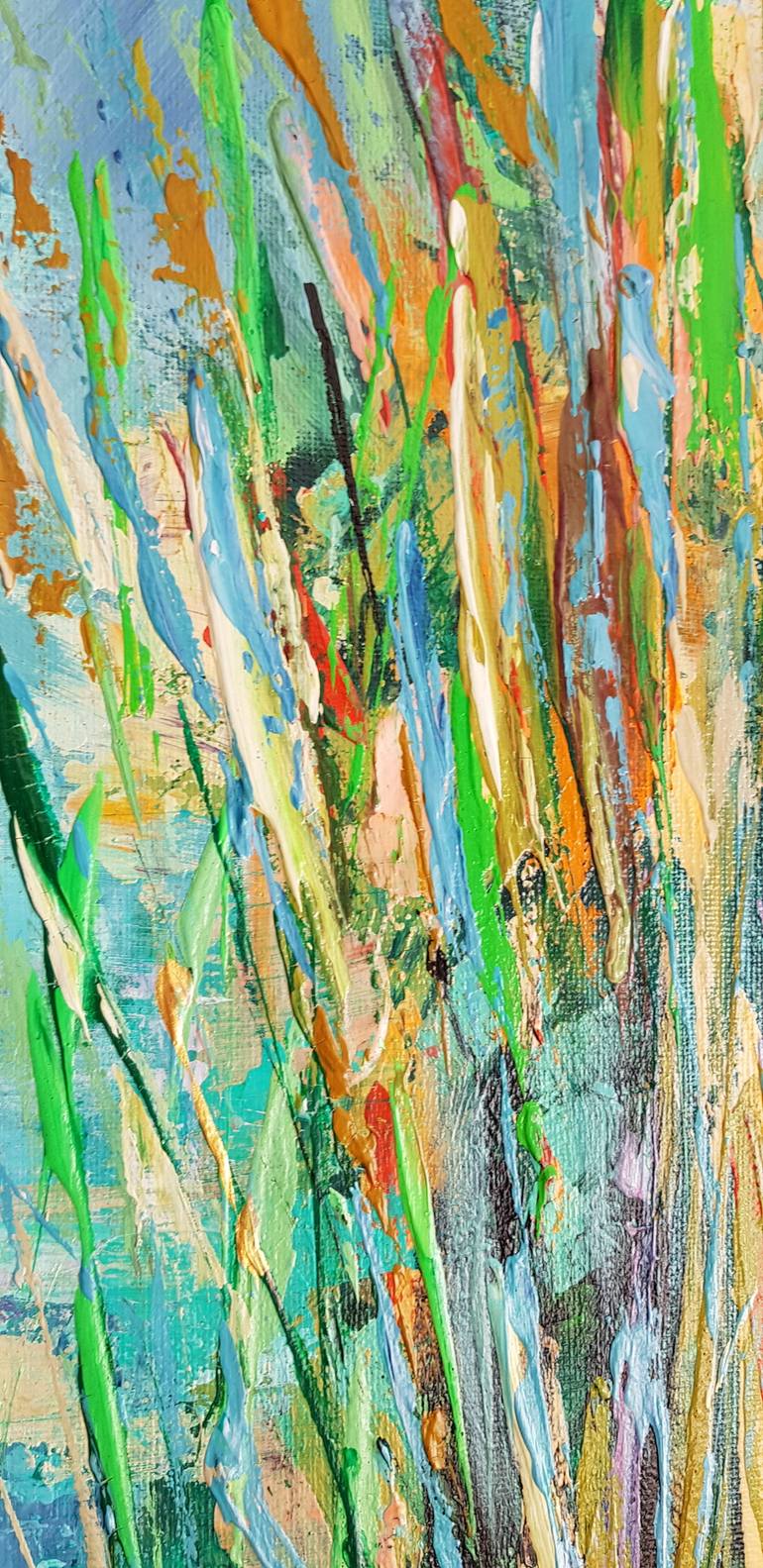 Original Abstract Expressionism Abstract Painting by TANYA EFE