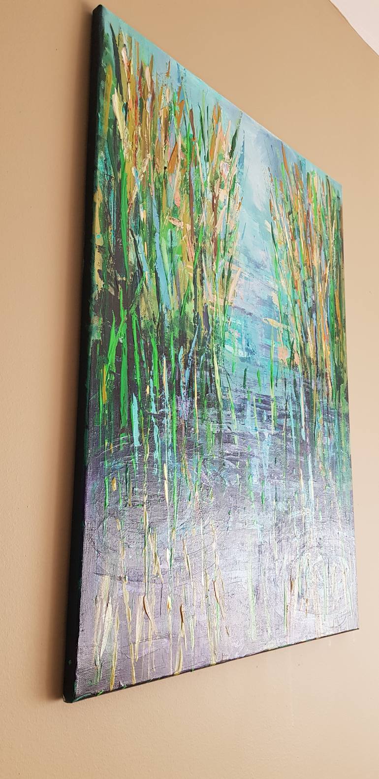 Original Abstract Expressionism Abstract Painting by Tanya Efe