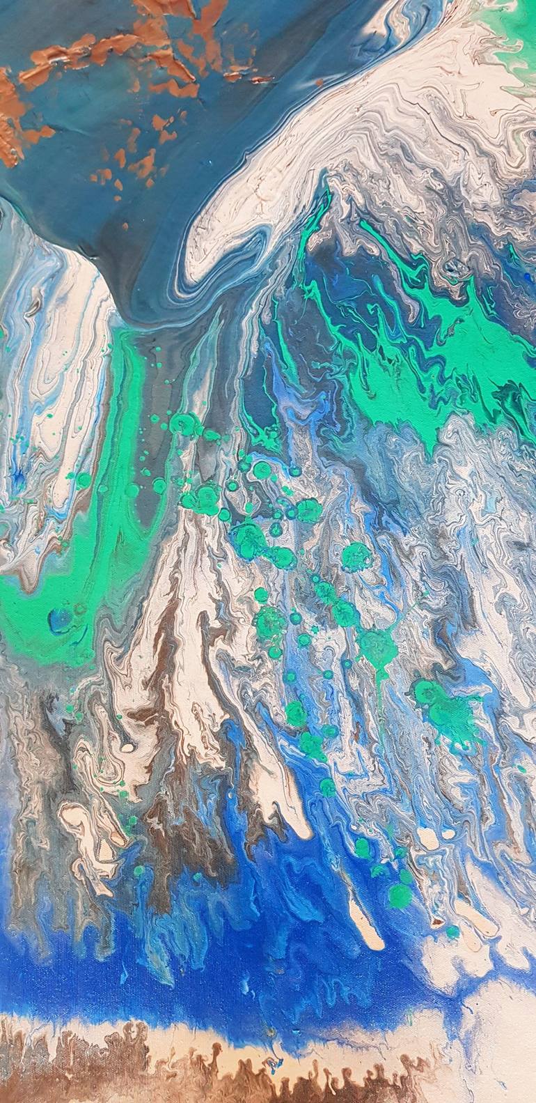 Original Abstract Water Painting by TANYA EFE
