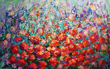 Print of Abstract Floral Paintings by TANYA EFE