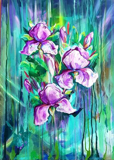 Print of Abstract Expressionism Botanic Paintings by TANYA EFE