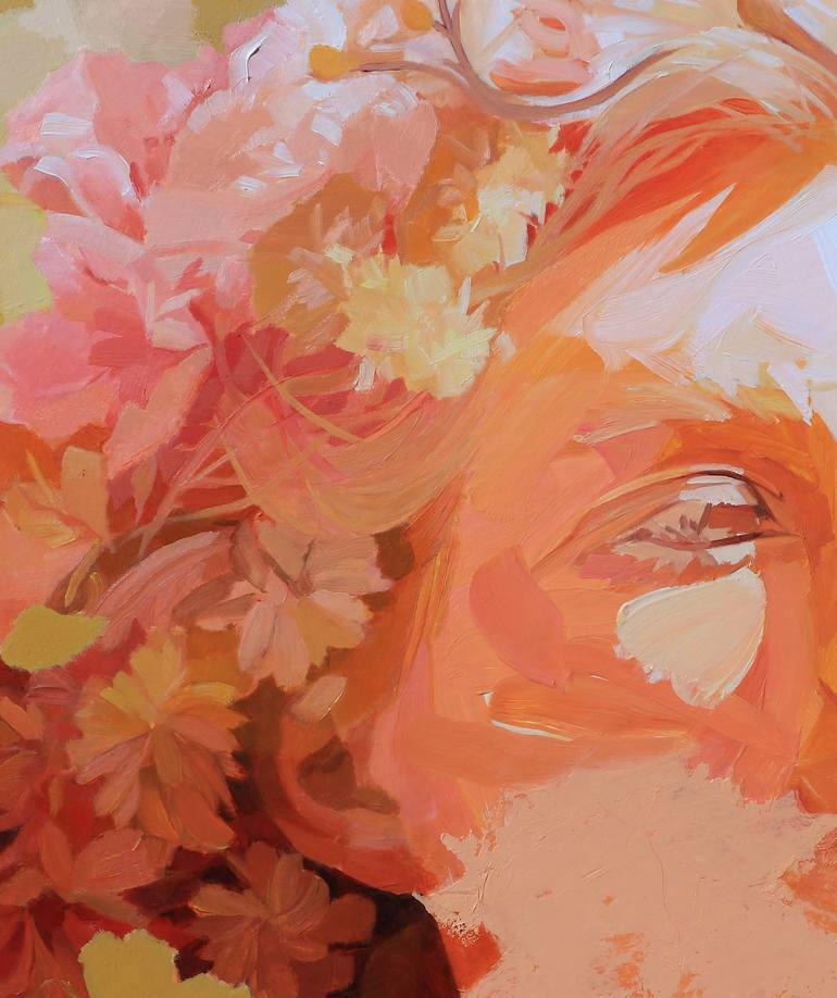 Original Expressionism People Painting by Melinda Matyas