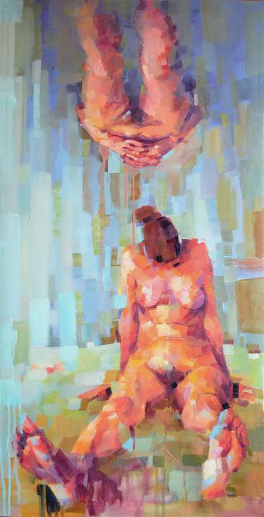 Print of Expressionism Nude Paintings by Melinda Matyas