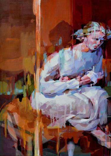 Original Expressionism Nude Paintings by Melinda Matyas