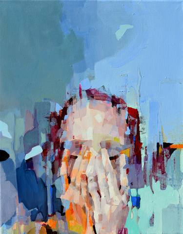 Original Cubism People Paintings by Melinda Matyas