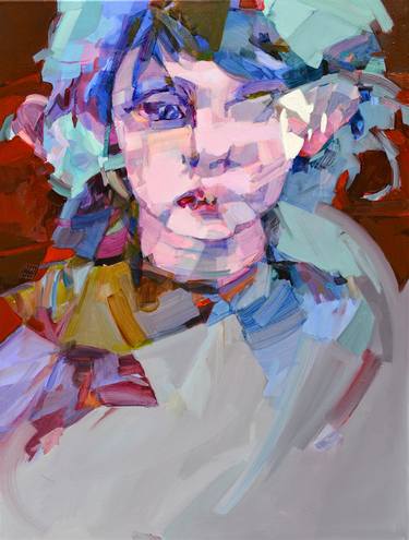 Original Expressionism Portrait Paintings by Melinda Matyas