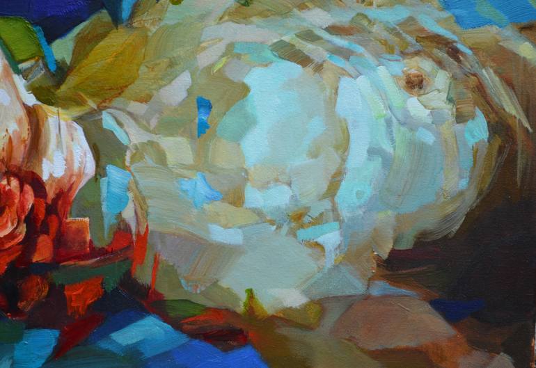 Original People Painting by Melinda Matyas