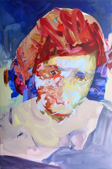 Original Expressionism People Paintings by Melinda Matyas