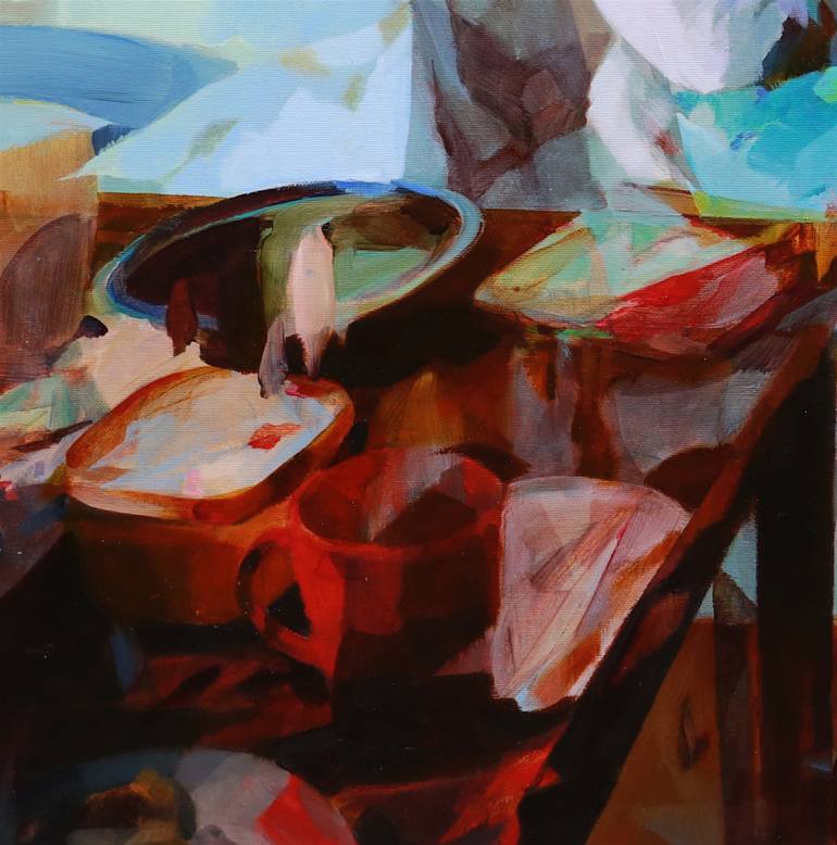 Original Conceptual People Painting by Melinda Matyas